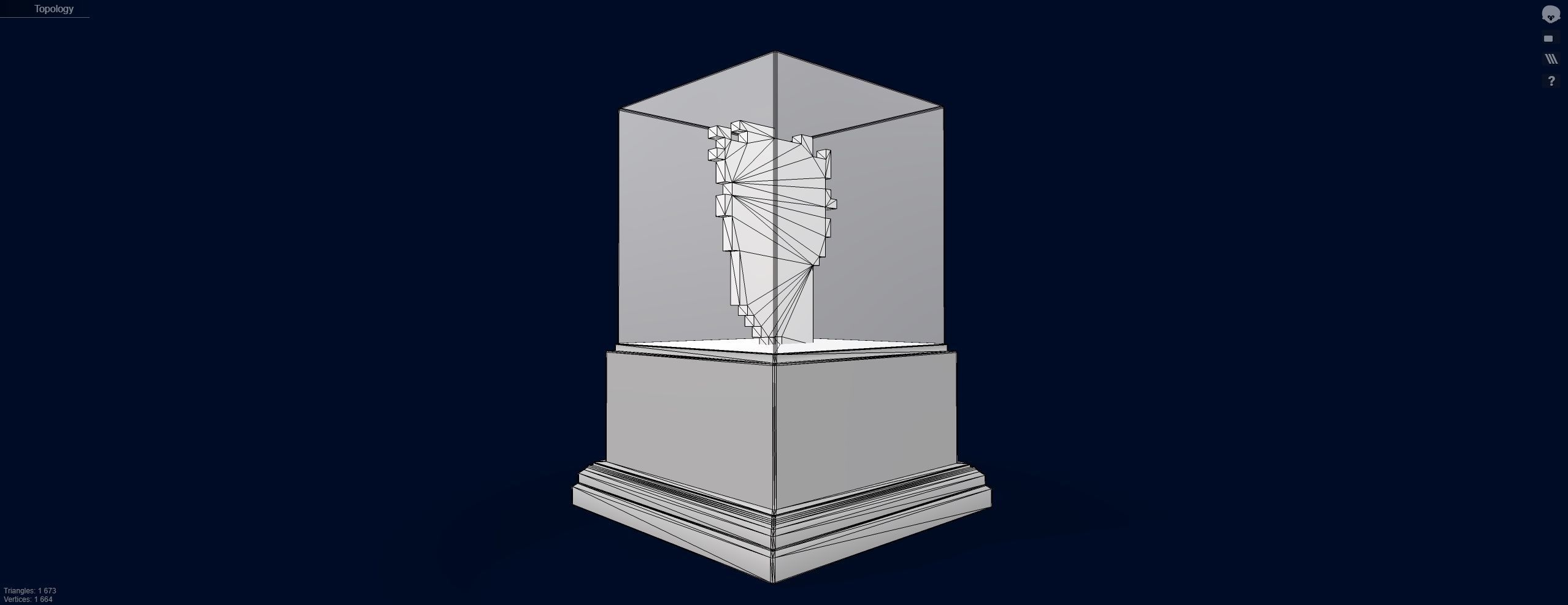 Gold Punk Low-poly 3D model_12