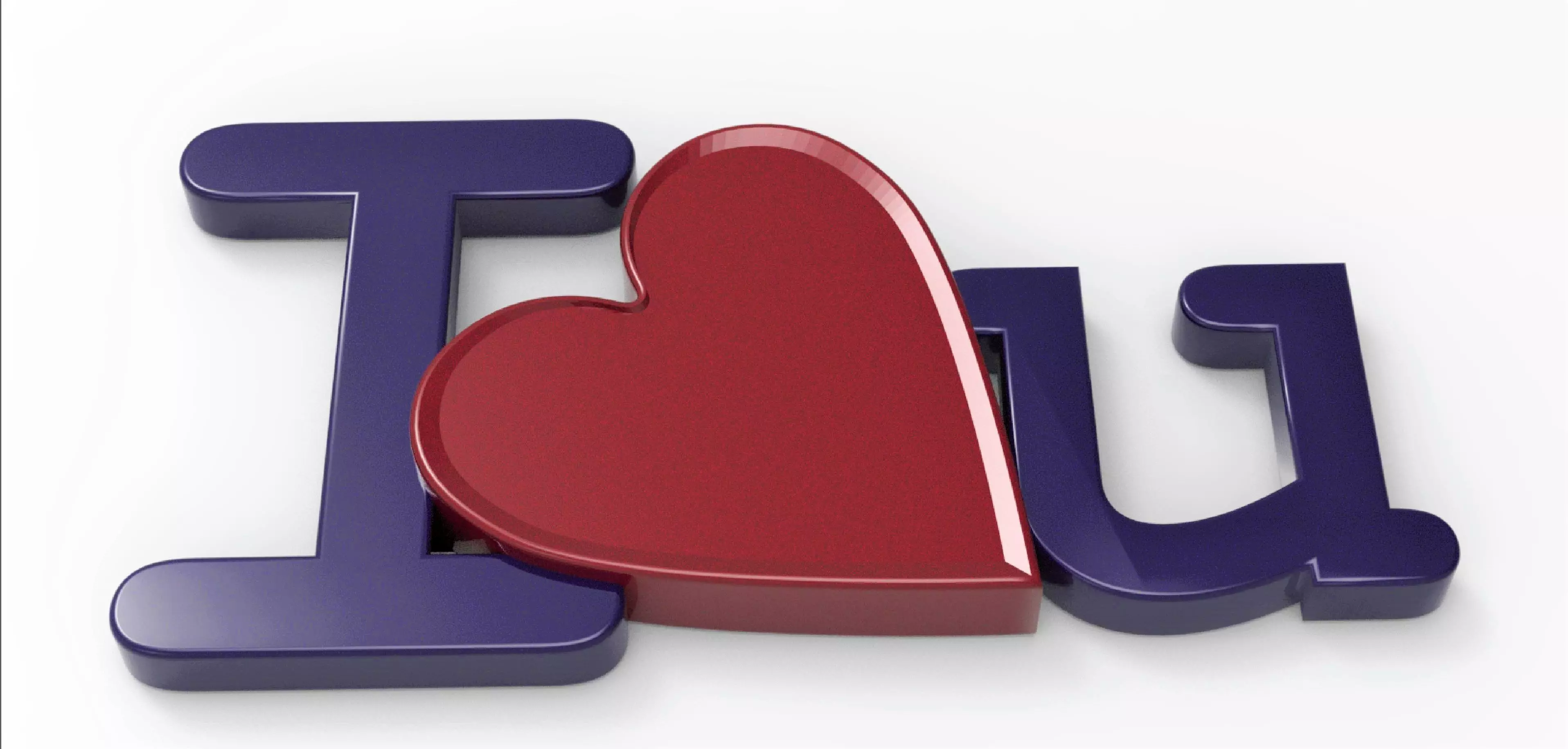 I Love You 3D print Free 3D print model