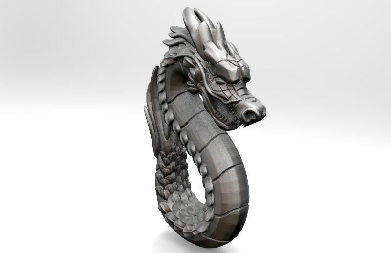 Dragon pendant 3D print model_8