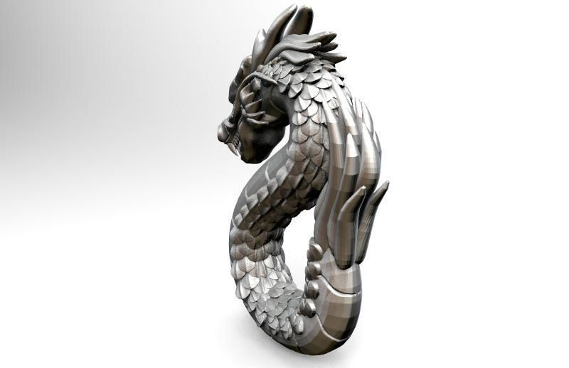 Dragon pendant 3D print model_1