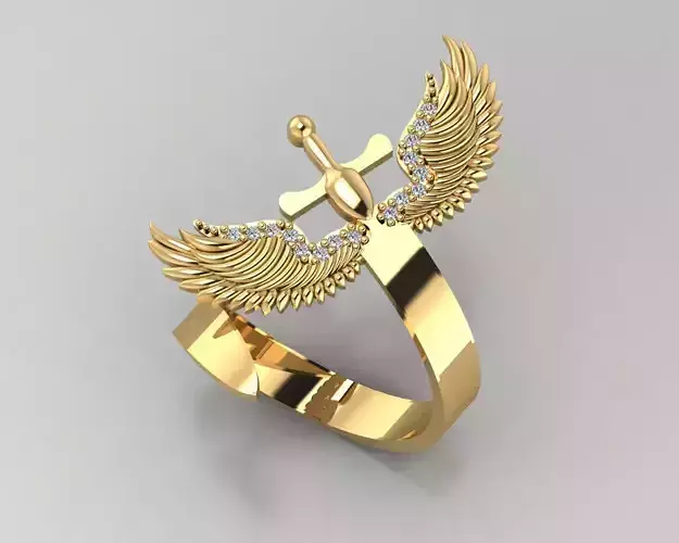 Winged Sword ring