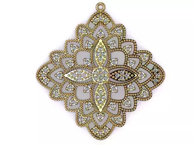 Pendants gold and pendant with diamonds