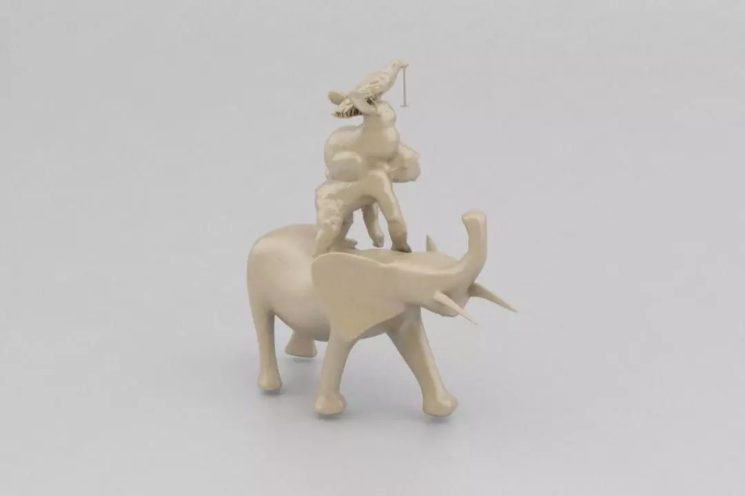 Auspicious four Swiss 3D print model