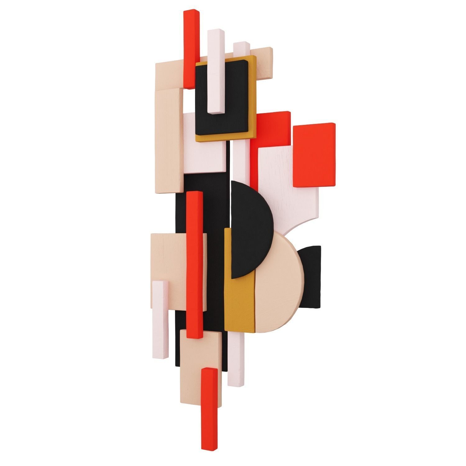 Wall sculpture 4 3D model_1