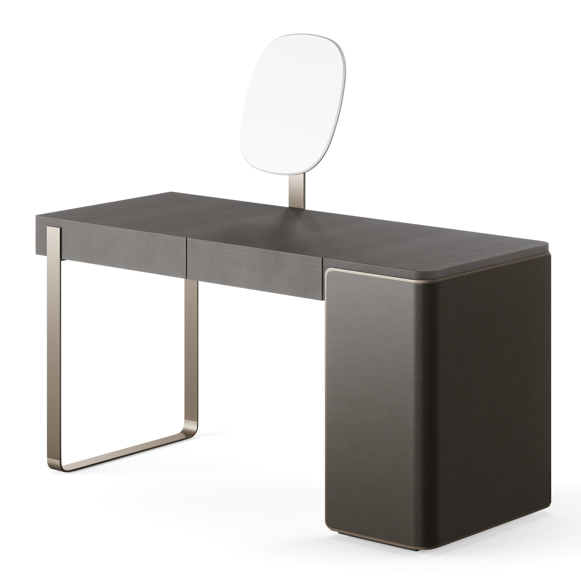 Fendi Icon Lady Desk with Mirror Low-poly 3D model_1