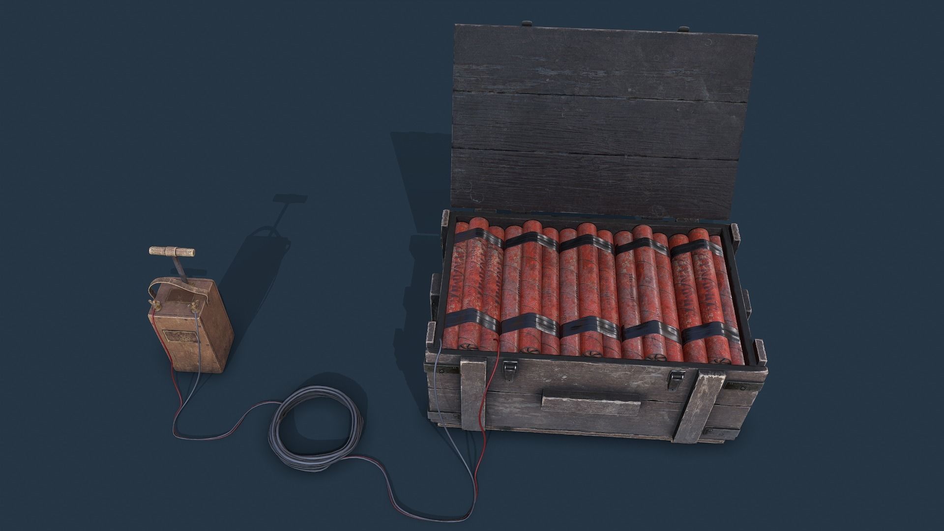 Explosive Devices Low-poly 3D model_21