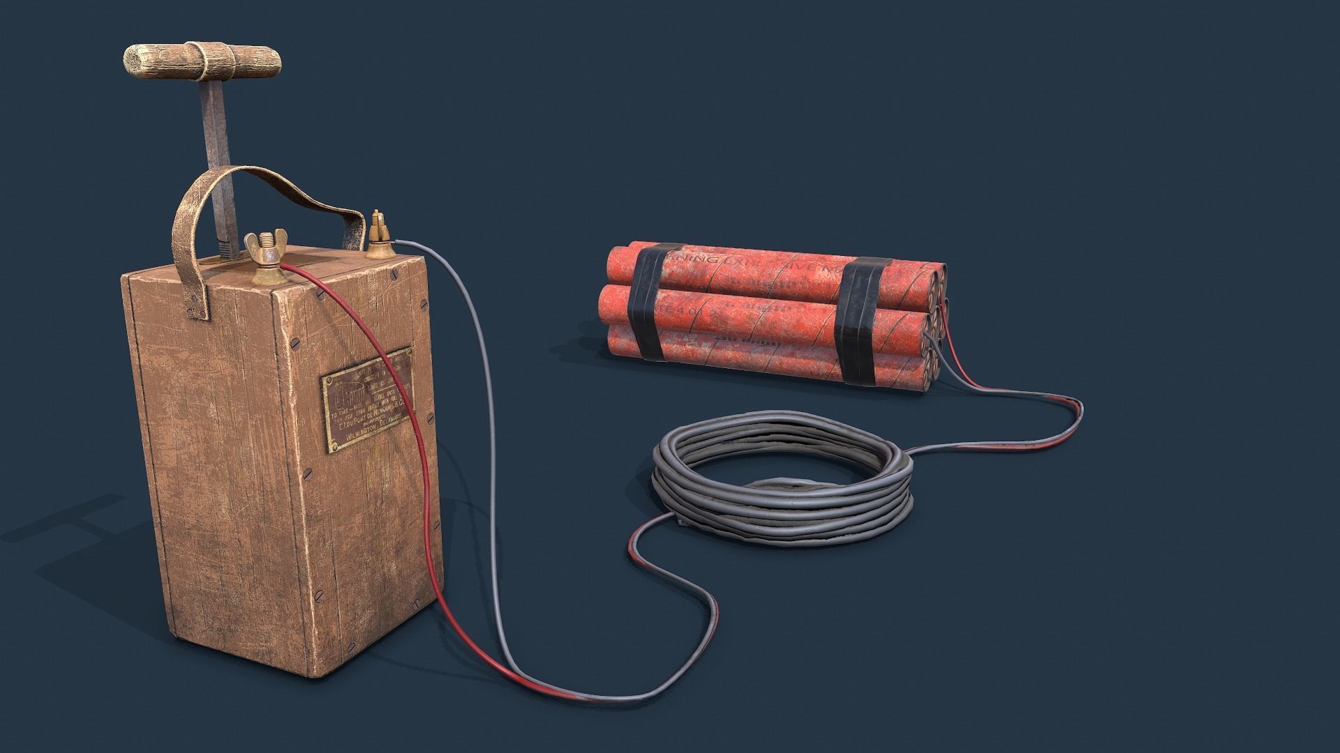 Explosive Devices Low-poly 3D model_19