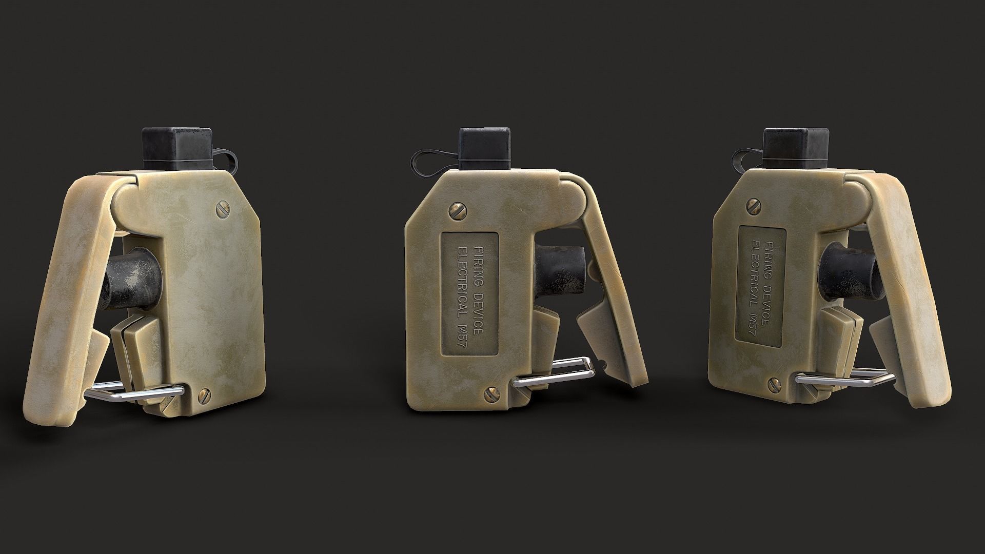 Explosive Devices Low-poly 3D model_2