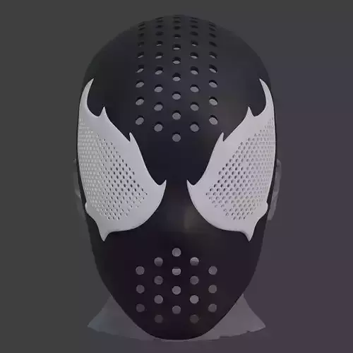 Spider-Man Symbiote inspired Faceshell 3D print model