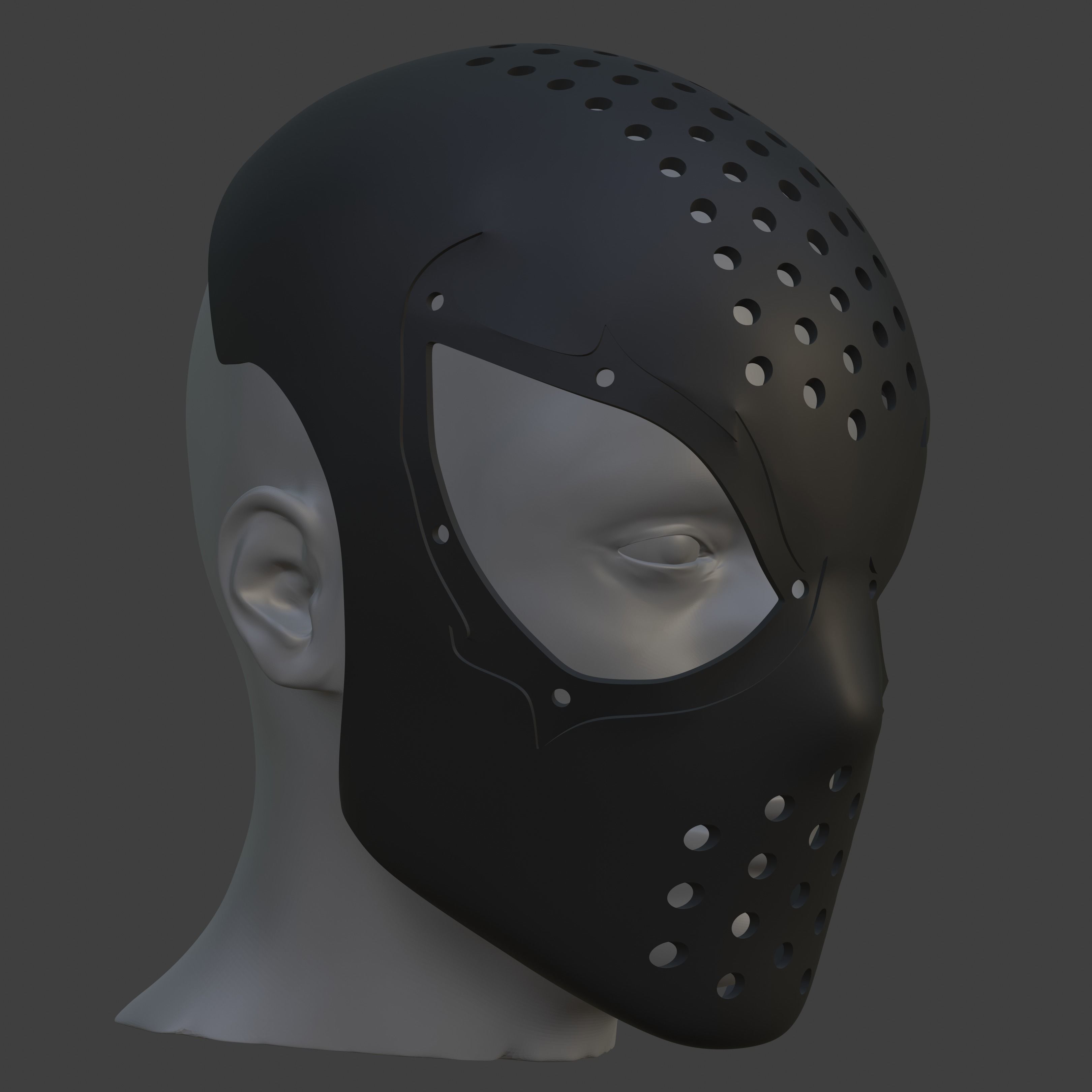 Spider-Man Symbiote inspired Faceshell 3D print model_2