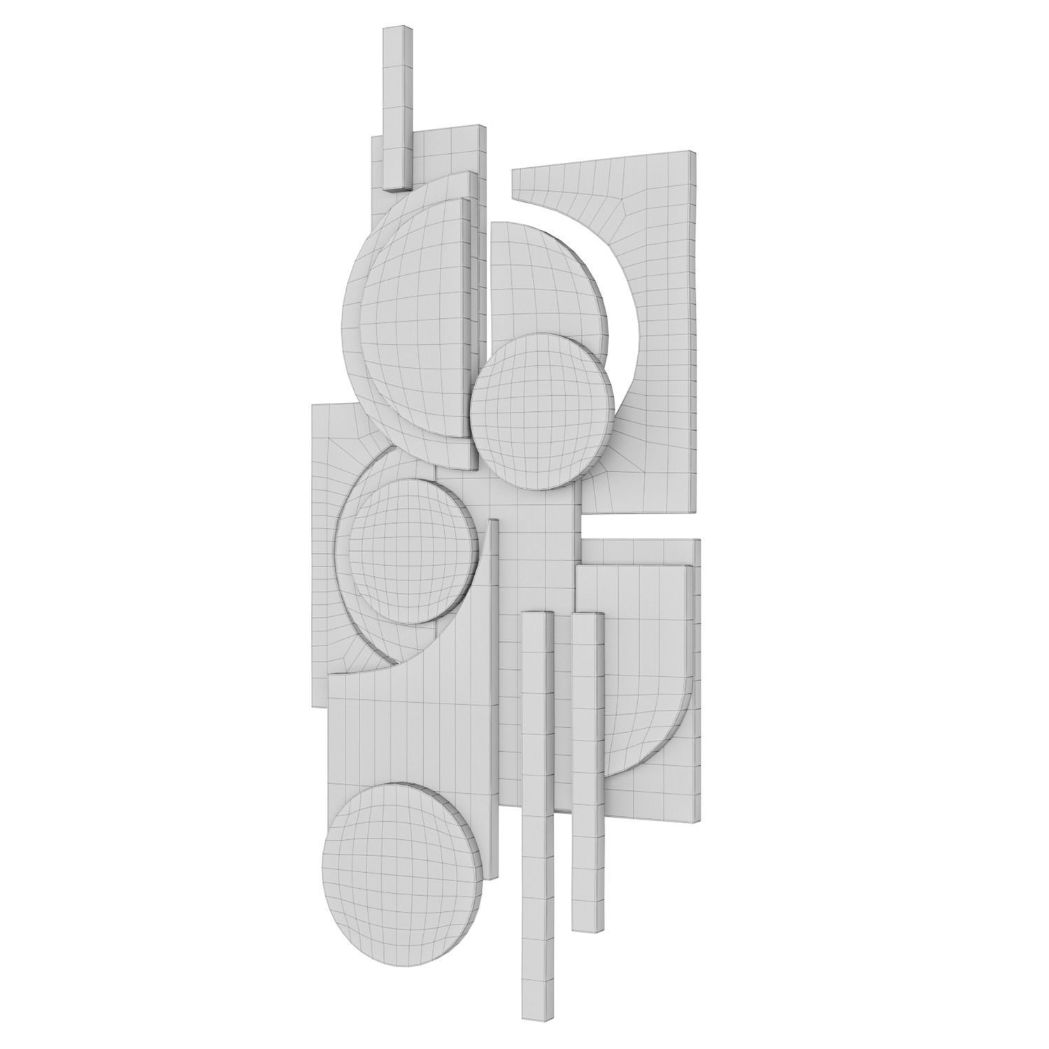 Wall sculpture 6  3D model_2