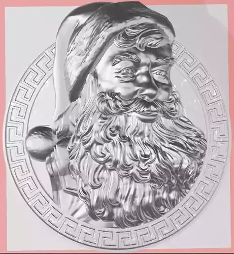SANTA  Claus COIN 3D print model