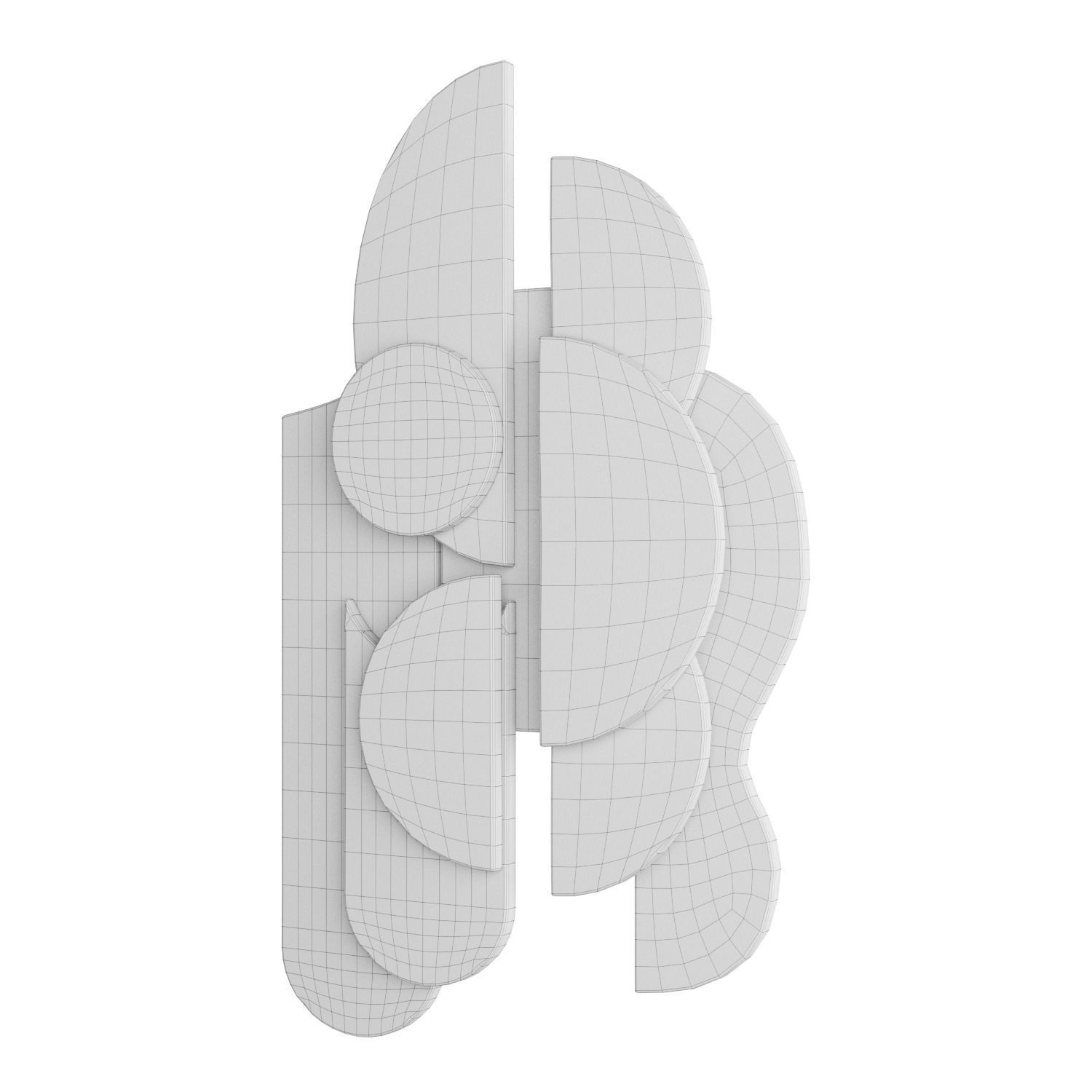 Wall sculpture 9 3D model_2