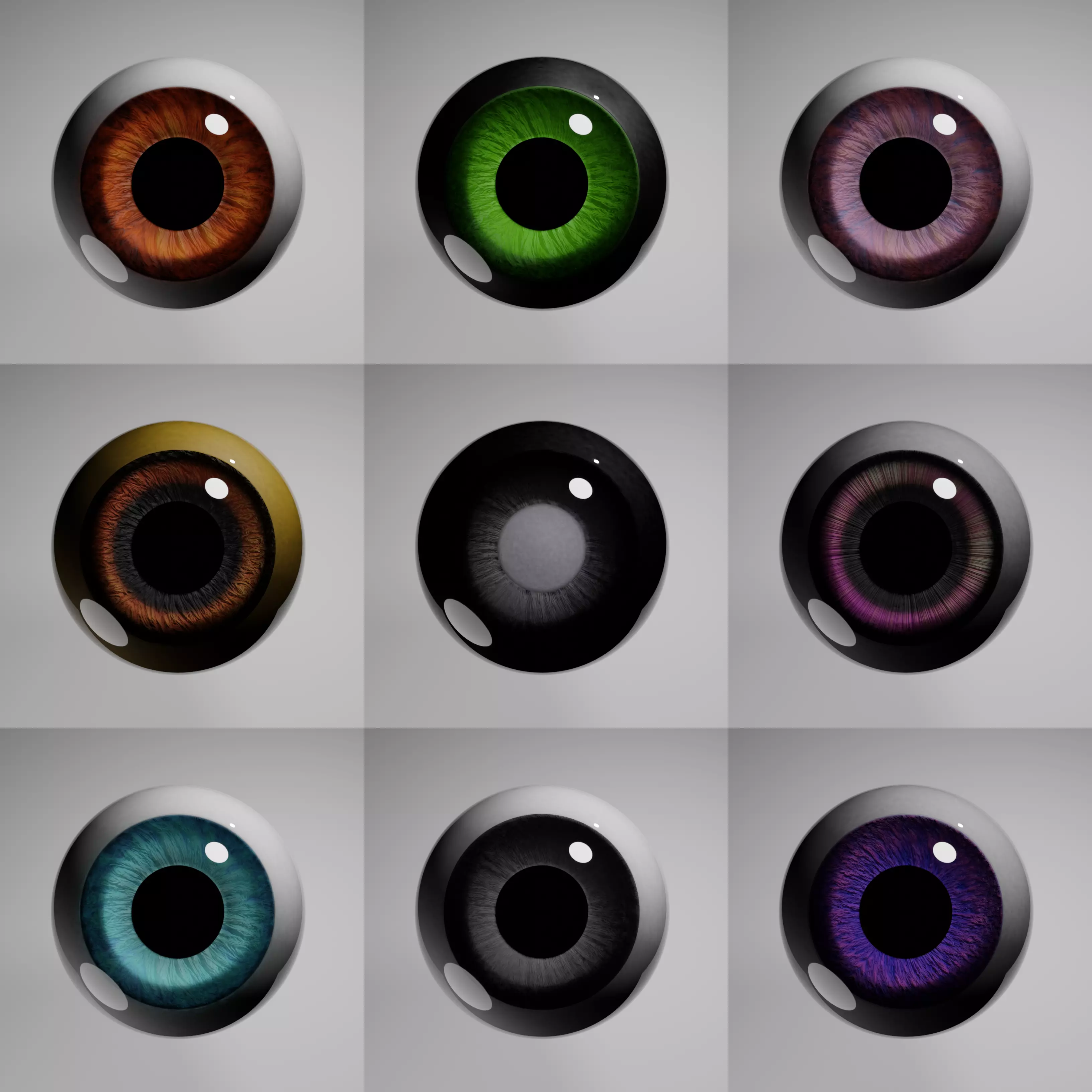 Custom Eyes 3D print model_0