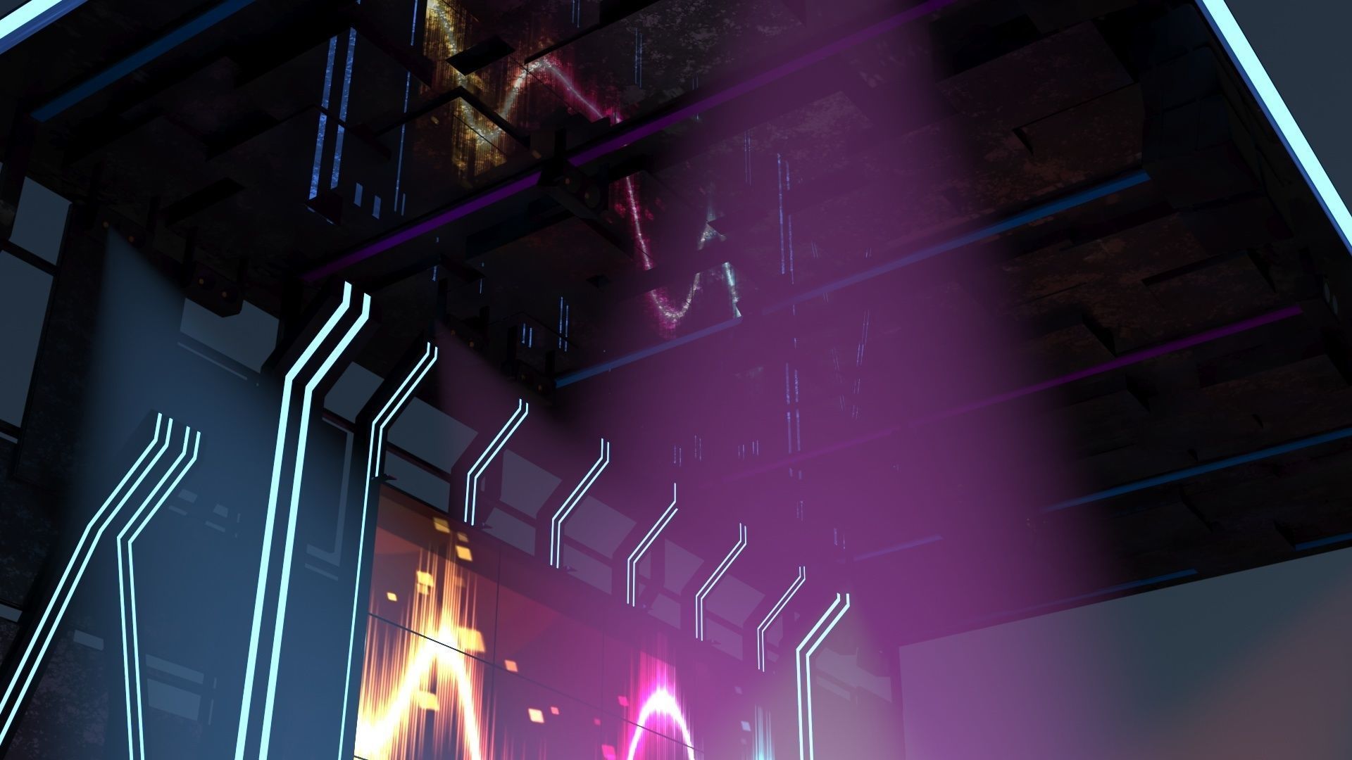 Concert Stage Area Low Poly Low-poly 3D model_12