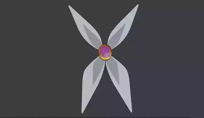 Miraculous Ladybug - Butterfly Brooch 3D print model