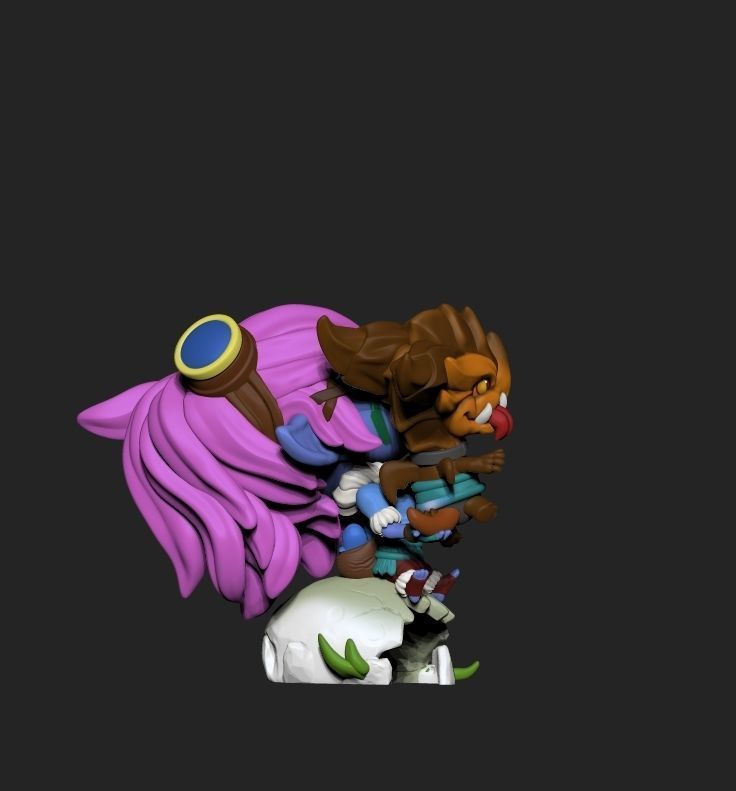 Tristana Dragon Trainer SKIN 3D print model_4