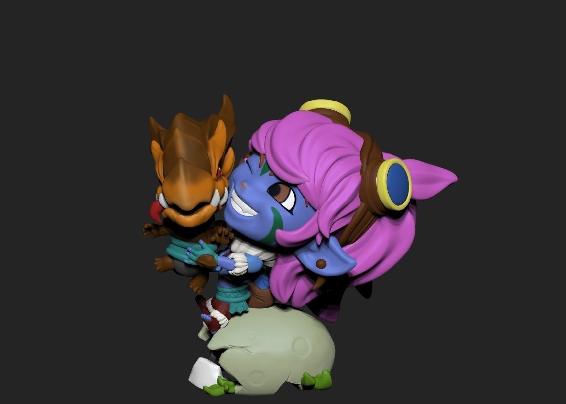 Tristana Dragon Trainer SKIN 3D print model_6