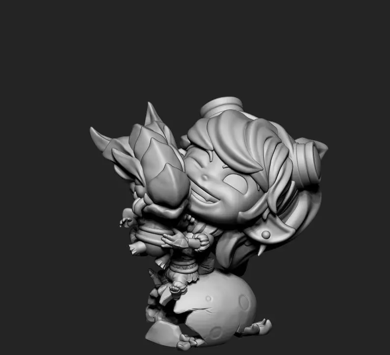 Tristana Dragon Trainer SKIN 3D print model_0