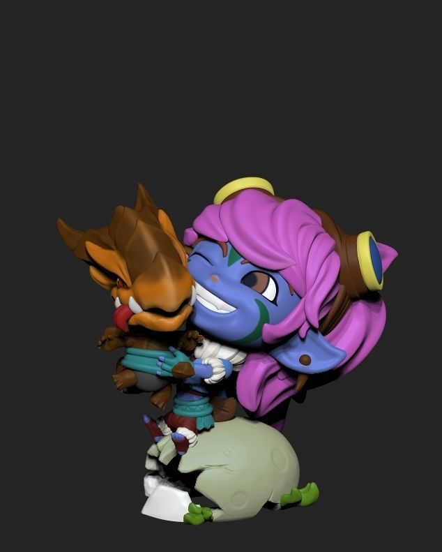 Tristana Dragon Trainer SKIN 3D print model_3