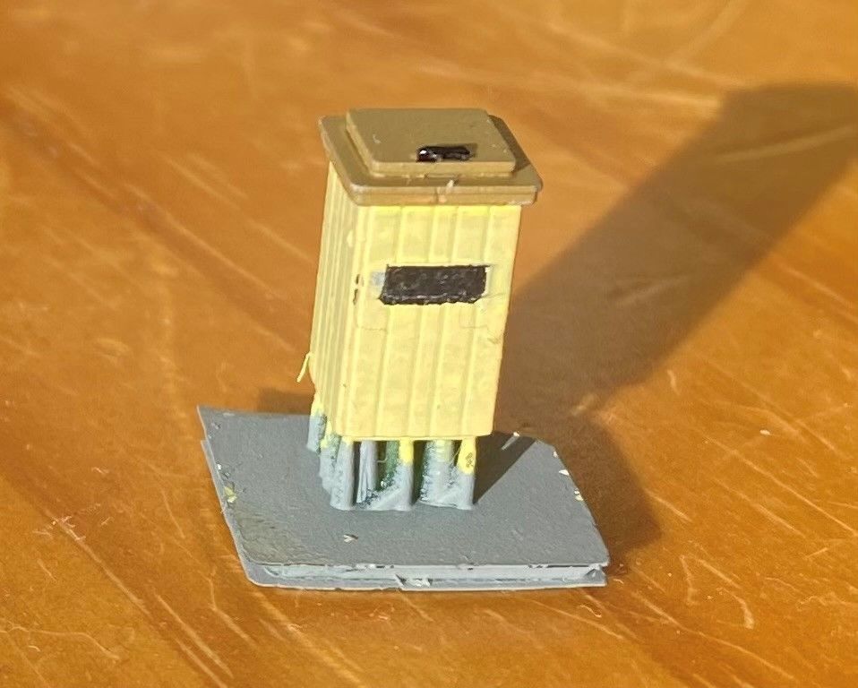Model Railway - Wooden Litter Bin 3D print model_13