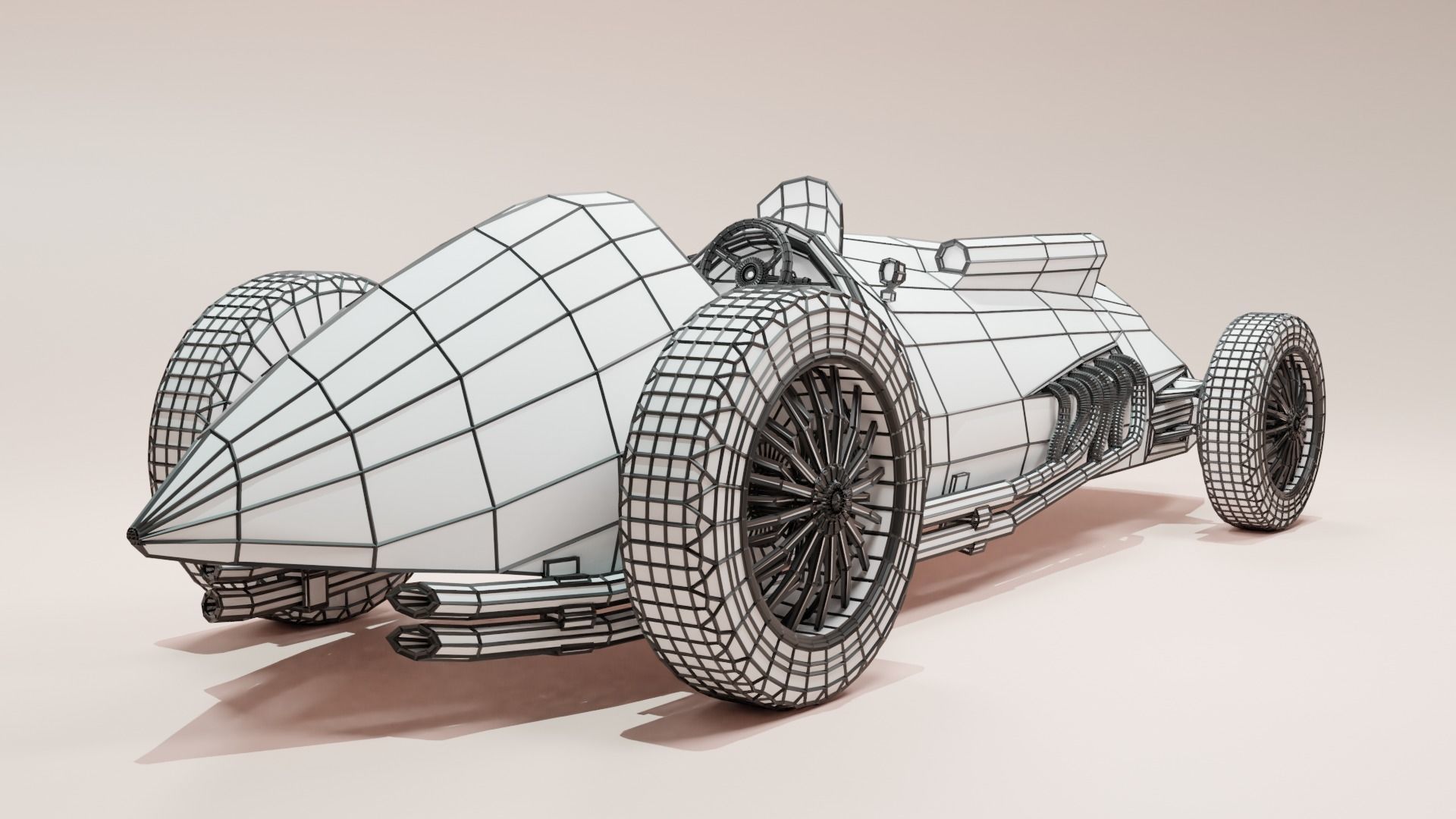Formula One Talbot Lago T26C 3D model_5
