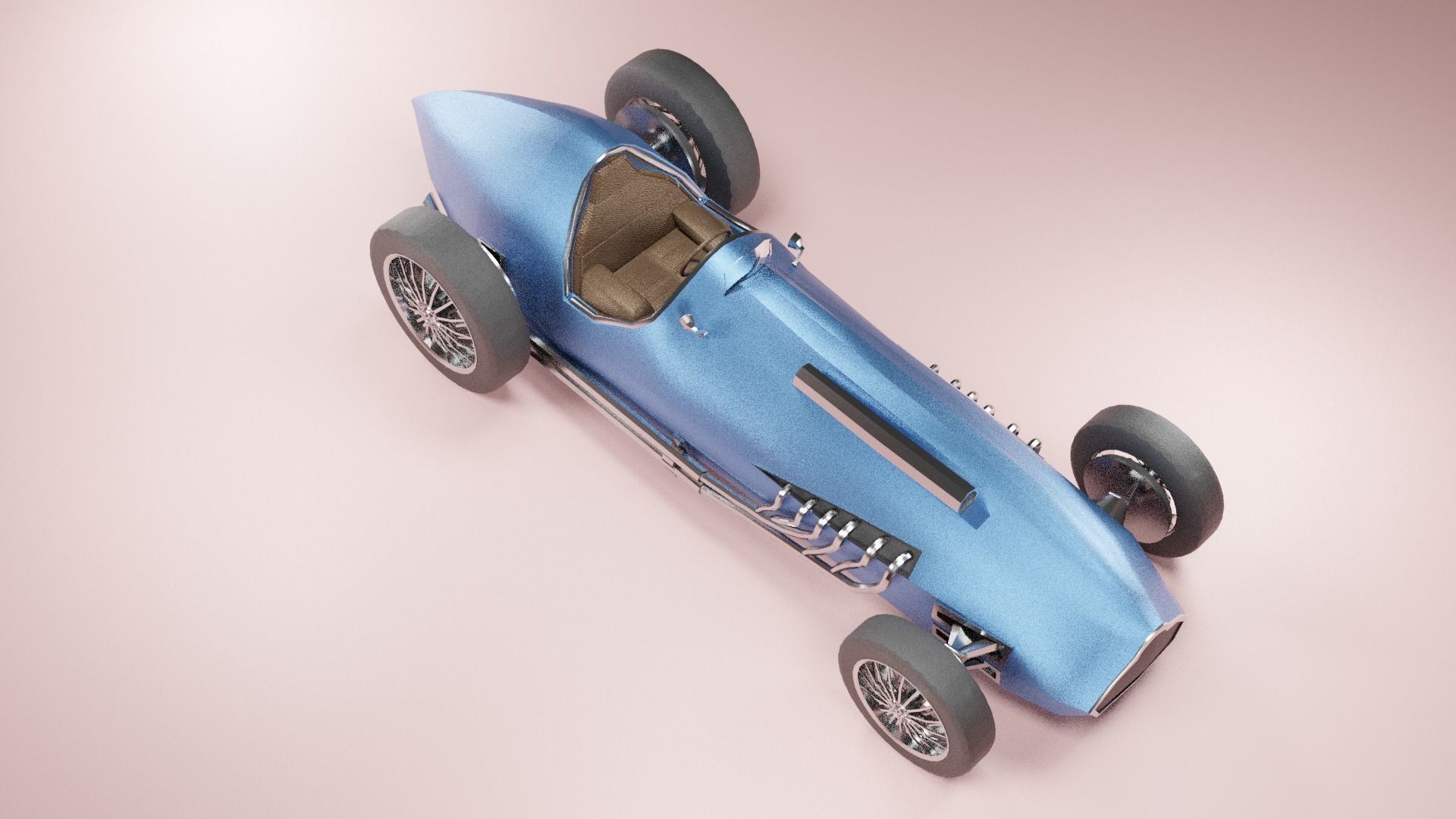 Formula One Talbot Lago T26C 3D model_3