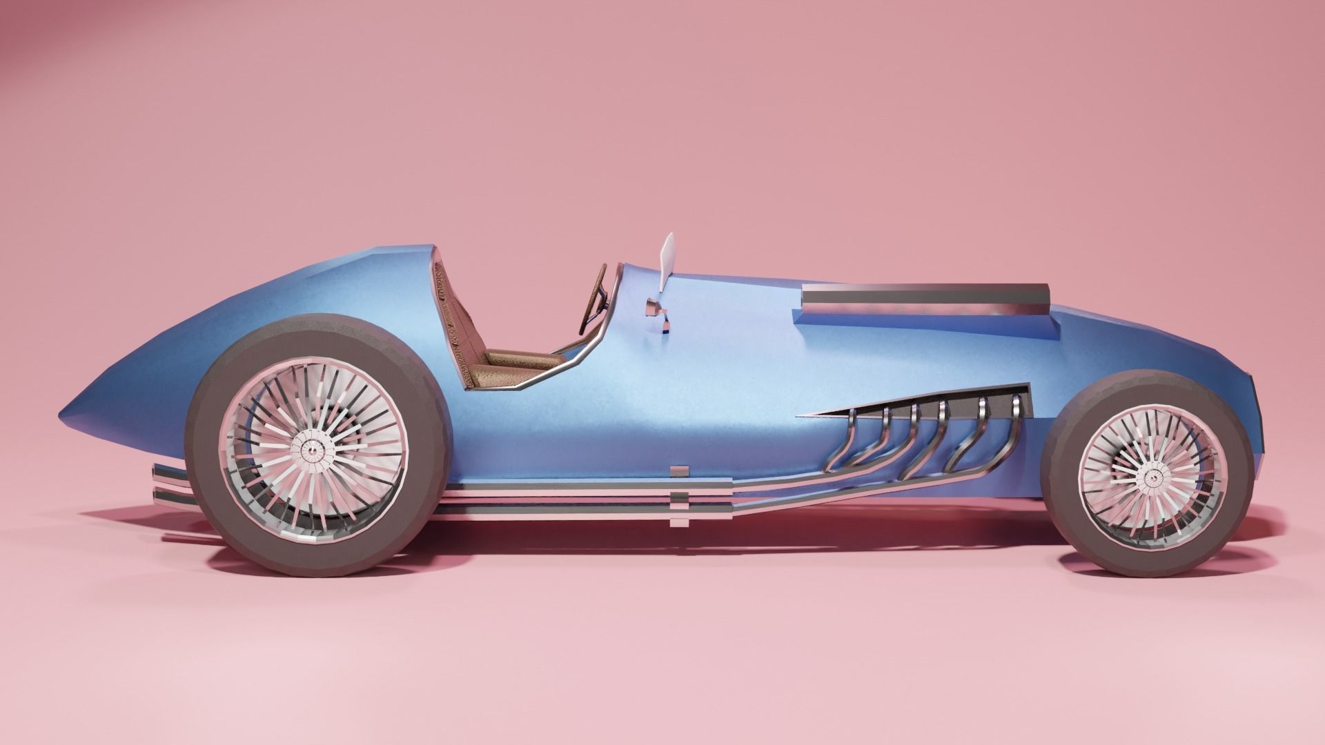 Formula One Talbot Lago T26C 3D model_6