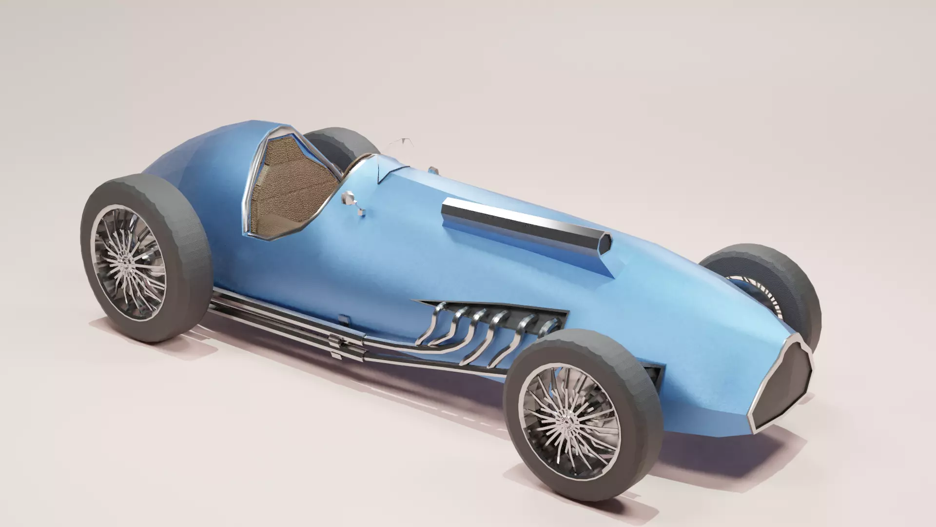 Formula One Talbot Lago T26C 3D model_0