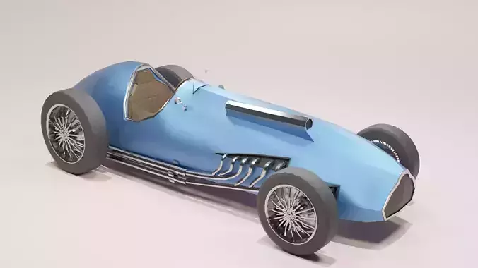 Formula One Talbot Lago T26C 3D model Formula One Talbot Lago T26C 3D model