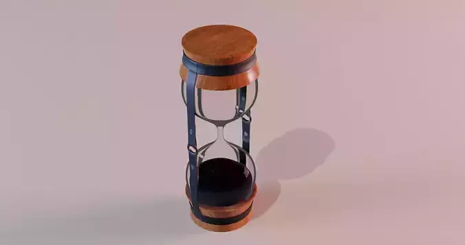 Hourgless wooden hourglass