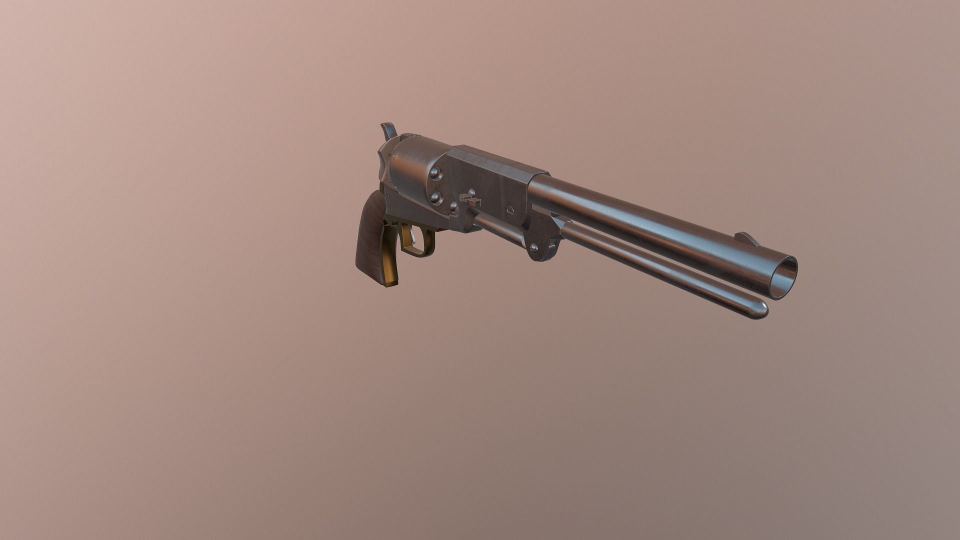 Colt walker 1847 3D model_2