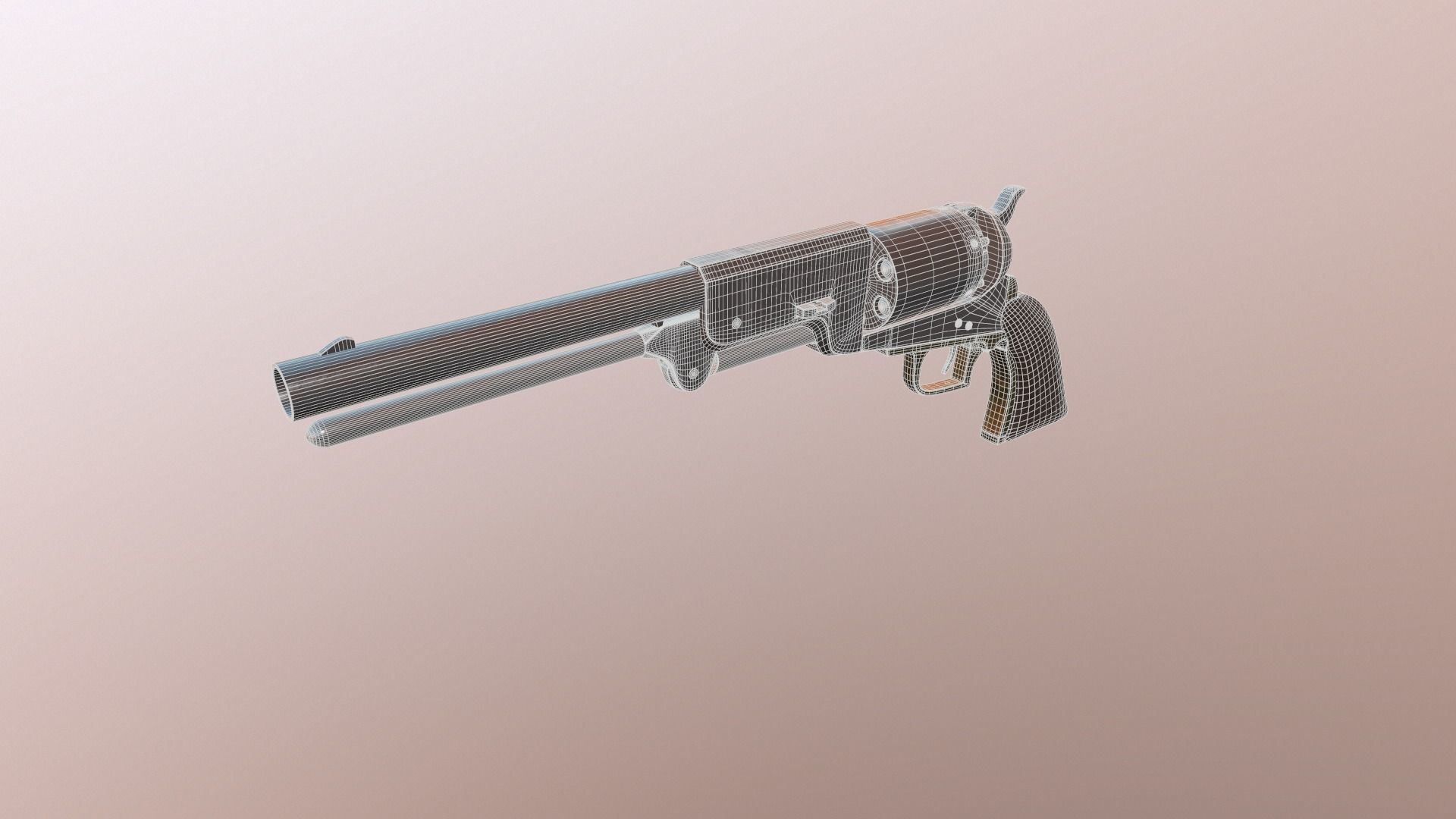 Colt walker 1847 3D model_7