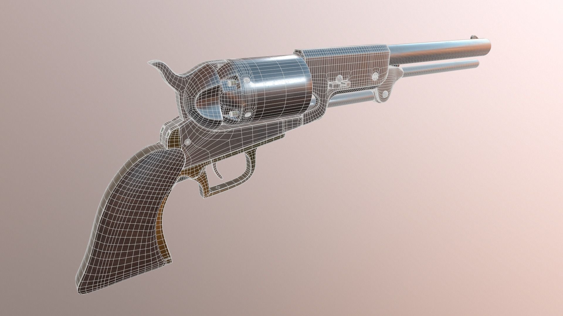 Colt walker 1847 3D model_6