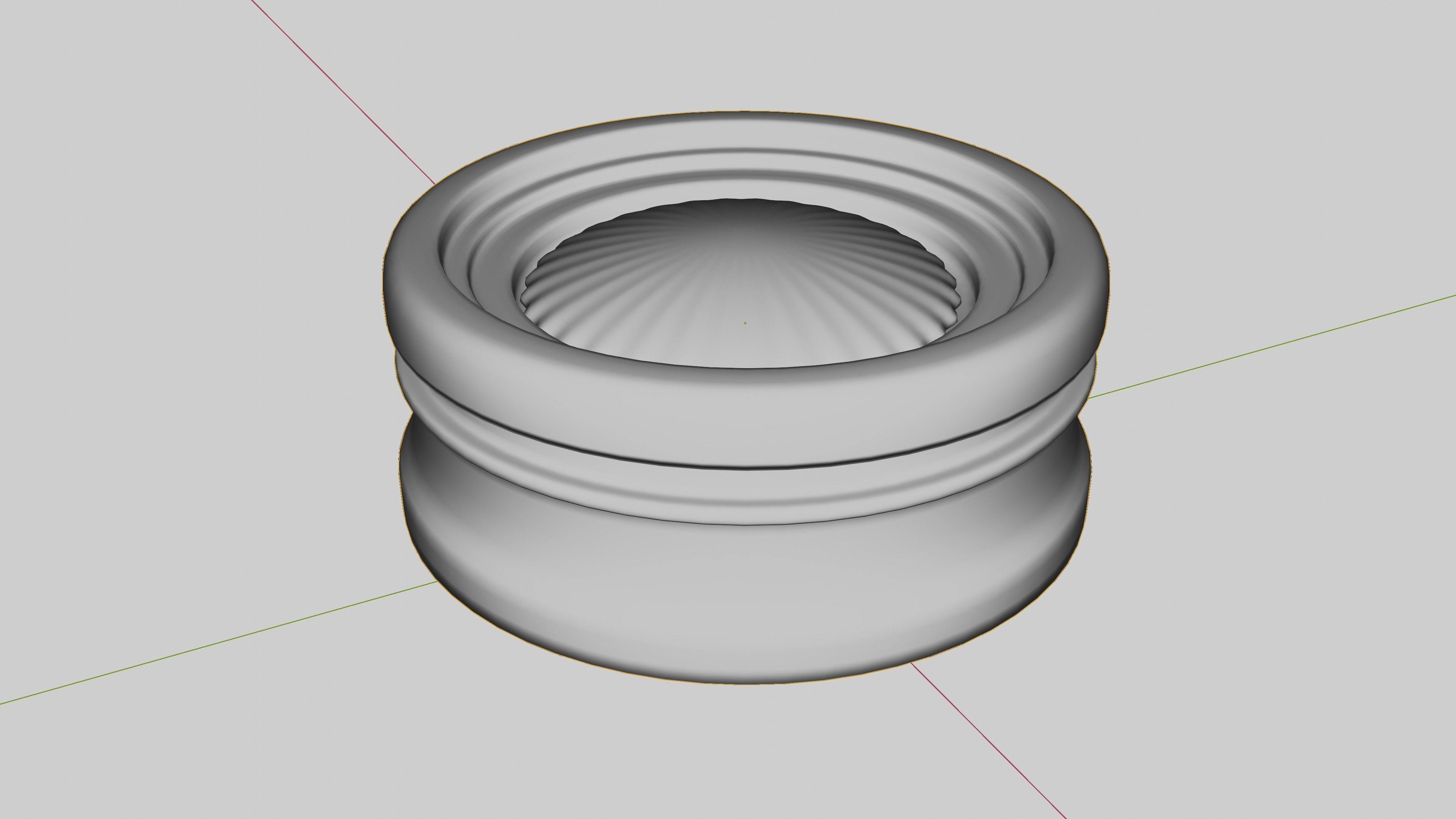 Small Circular Ceiling led light high quality Lume 3D model_3