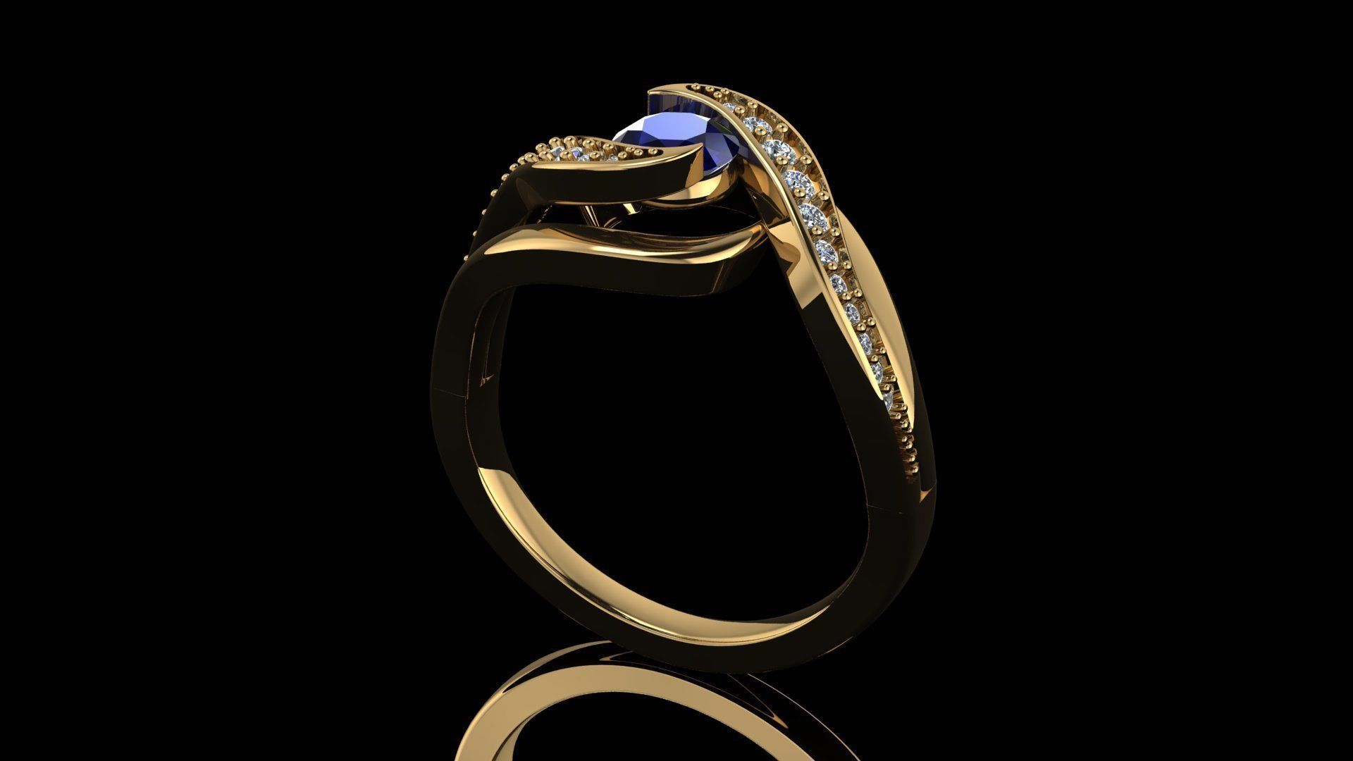 DIAMOND RING Free 3D print model_1