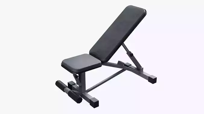 Weight Bench Low-poly 3D model