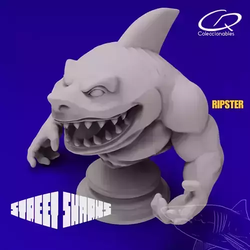 Street Shark - Ripster -  Animated Series 3D print model