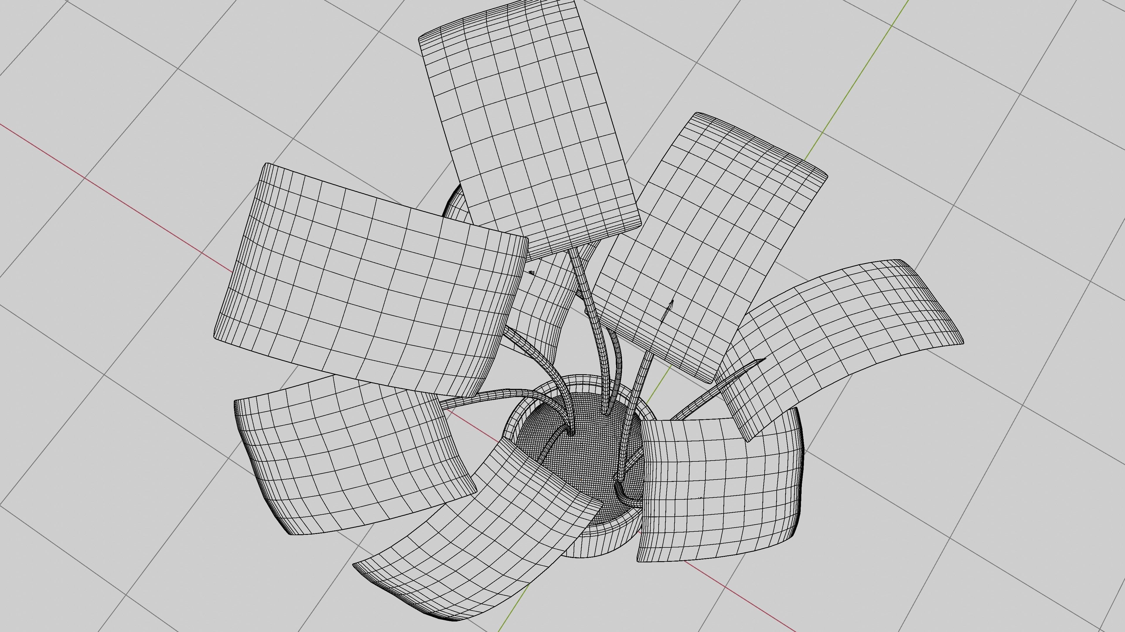 Modern exotic plant in a terracotta pot Low-poly 3D model_12