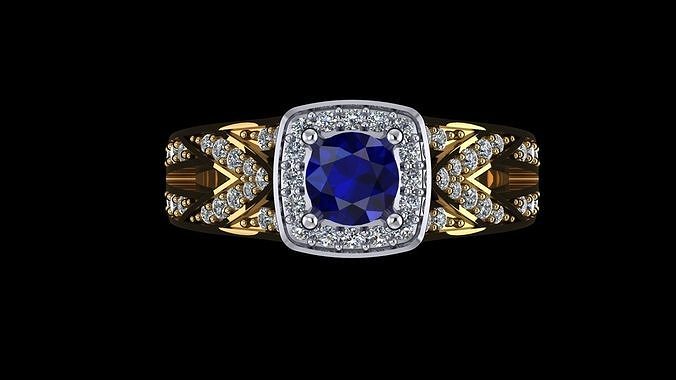RING DIAMOND 3D print model