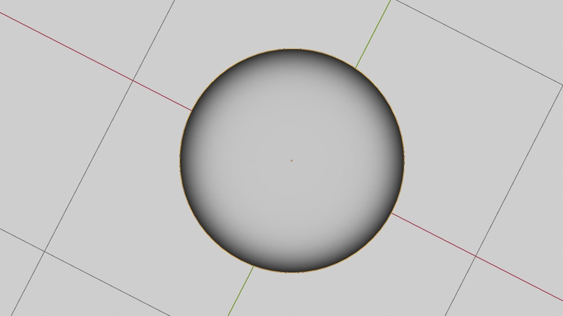 Modern half style sphere wooden and metallic futuristic lamp Low-poly 3D model_6