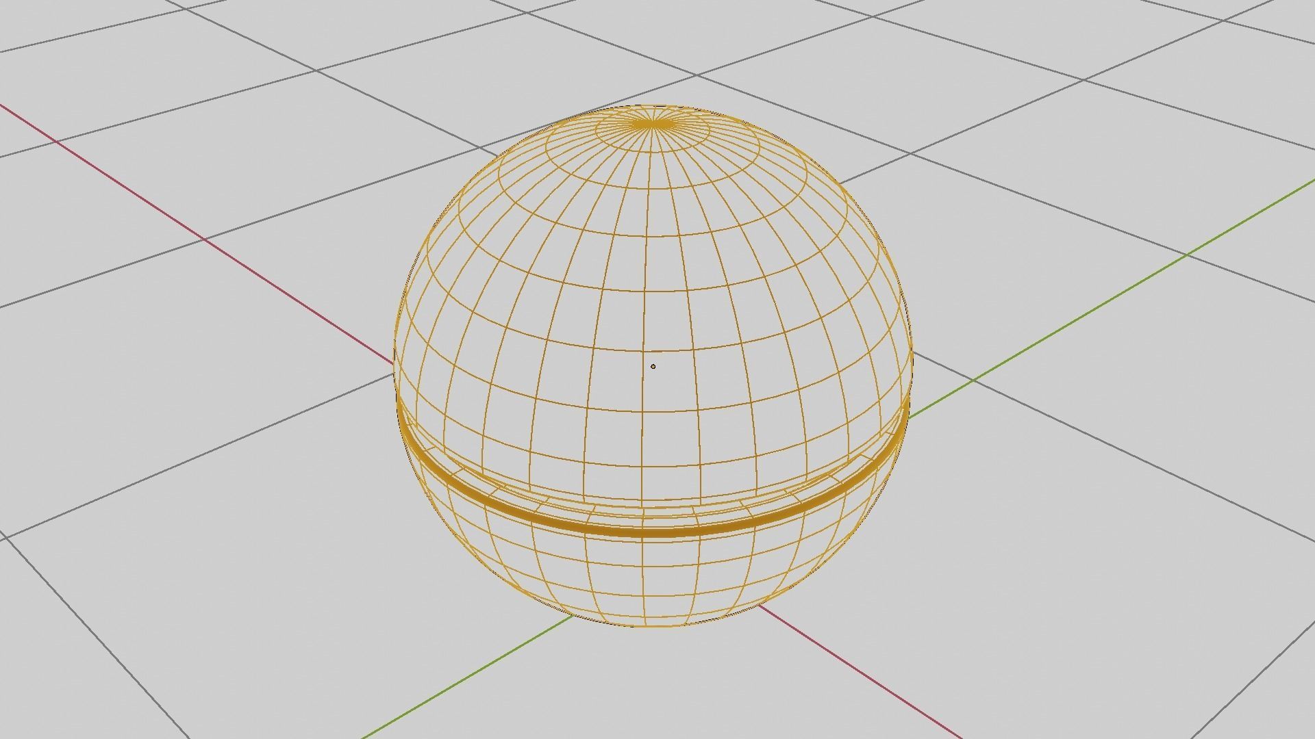 Modern half style sphere wooden and metallic futuristic lamp Low-poly 3D model_13