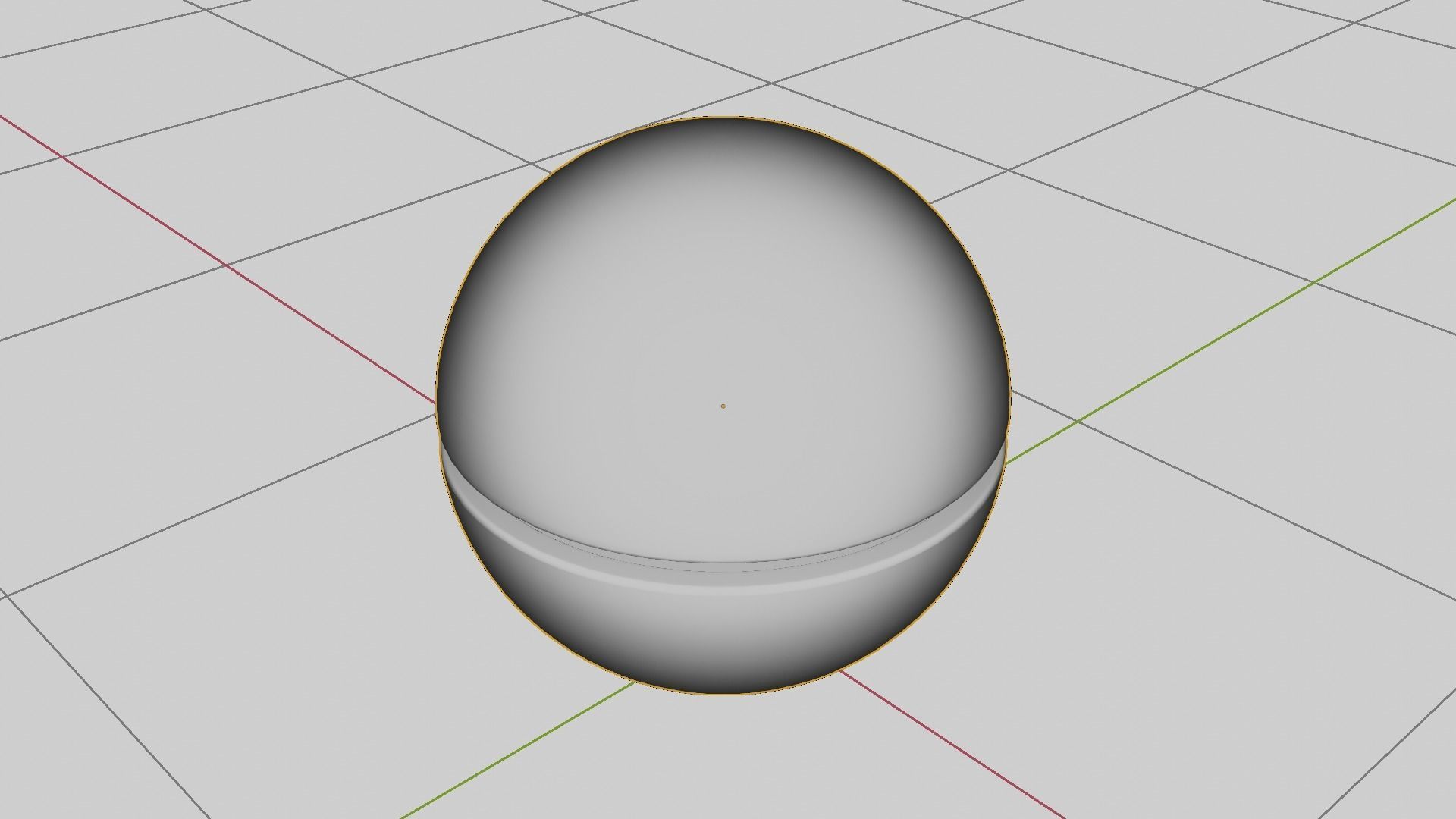 Modern half style sphere wooden and metallic futuristic lamp Low-poly 3D model_12