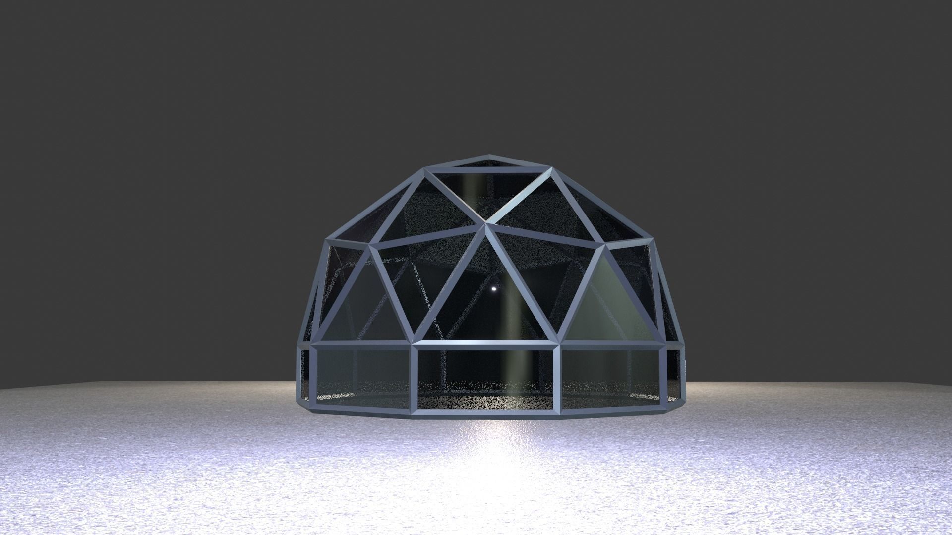 Dome Building 3D model_3