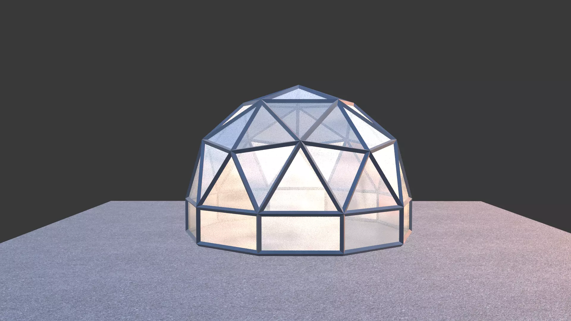 Dome Building 3D model_0