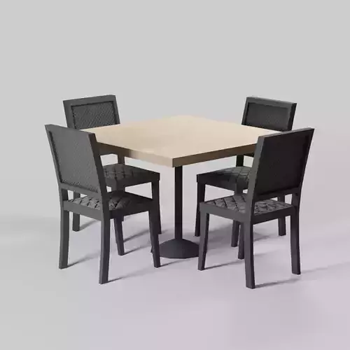 Black Table Set 