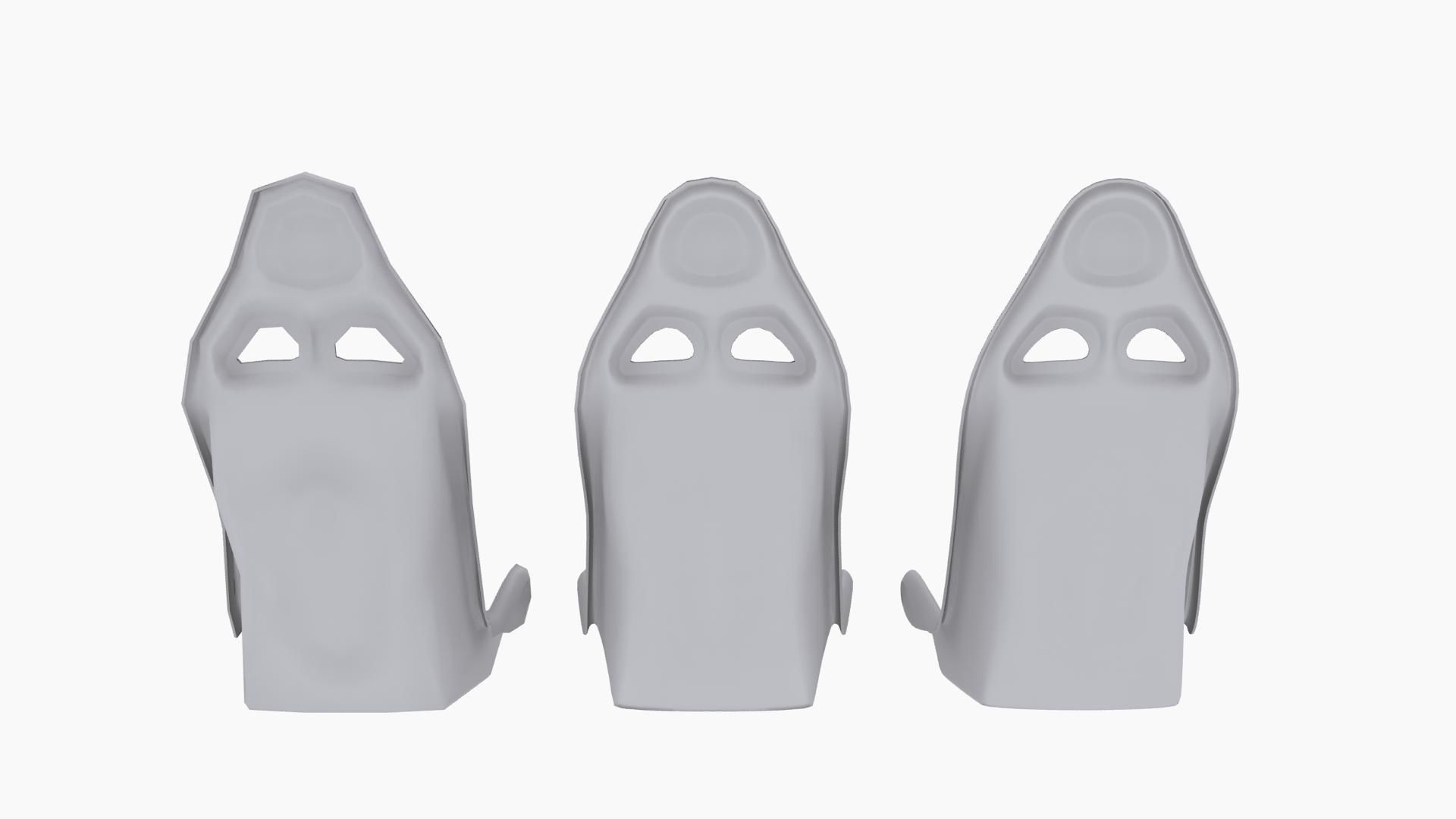 Tecnocraft T2 Carbon Seat With Pads Low-poly 3D model_10