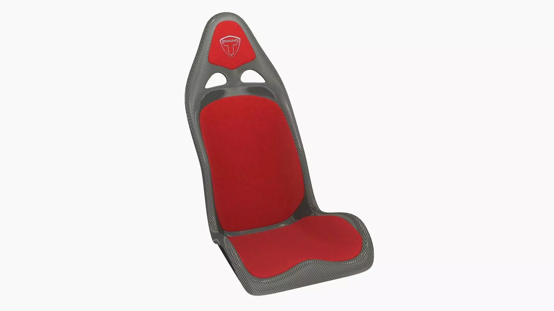 Tecnocraft T2 Carbon Seat With Pads Low-poly 3D model_0