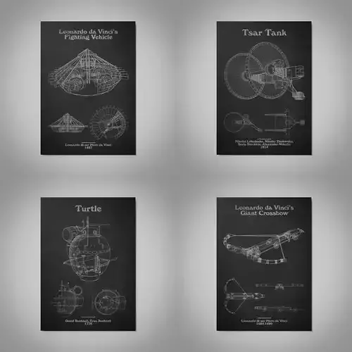 Battle Machines - Wall Pictures - Blackboard - Collection 1 