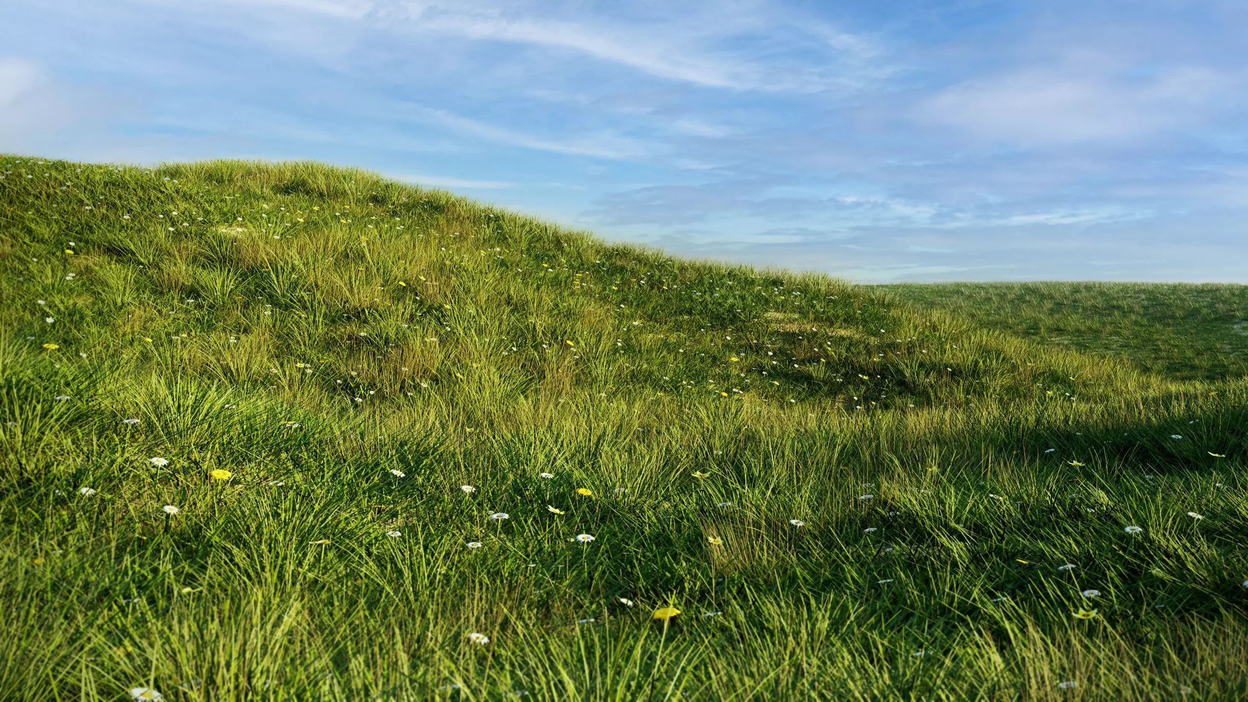 Grass set in circle 3D model_0